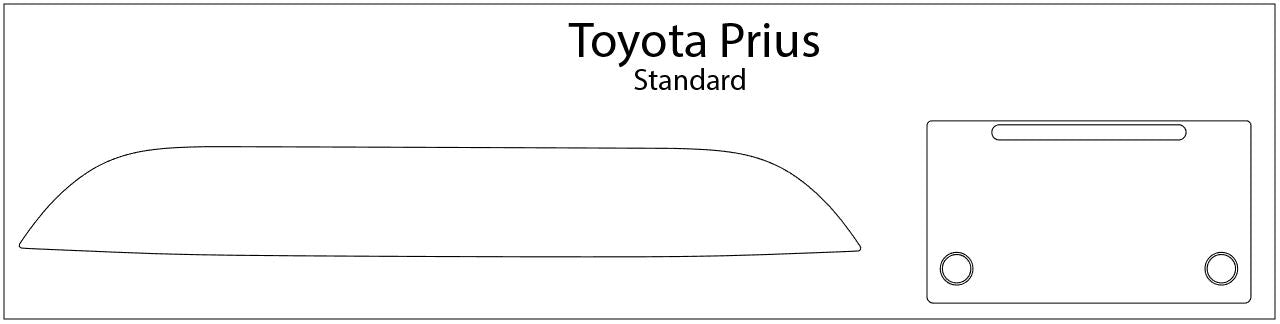 2015-2019 Toyota Prius C Screen ProTech Kit 7" Infotainment. Anti-scratch screen protector film helps maintain clean, clear infotainment and driver displays.