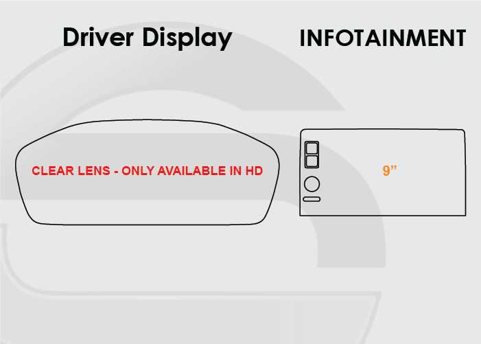 2023-2025 Acura Integra 9in Infotainment and Driver Display. Hide existing scratches