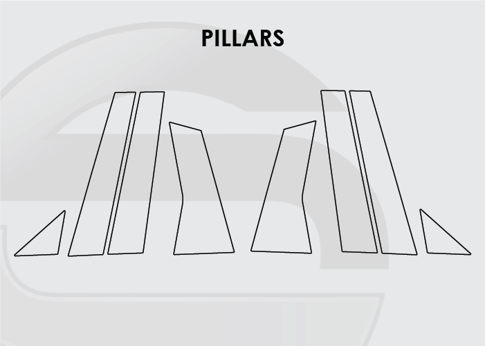 2021-2025 Acura TLX Pillars