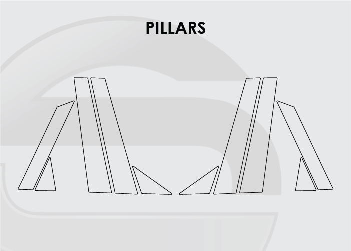 2017-2025 Audi A4 Screen ProTech Kit Pillars