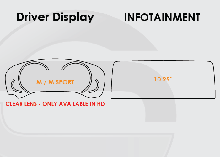 2018-2019 BMW X3 Screen ProTech Kit M Sport Driver Display 10.25 Infotainment. Keeps your screens clearer by resisting scratches and minimizing fingerprints and smudges.