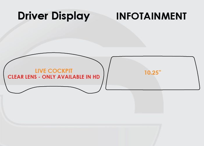 2022-2025 BMW X4 Screen ProTech Kit Live Cockpit 10.25in Infotainment. Protects against everyday scratches and reduces fingerprint buildup on screens.