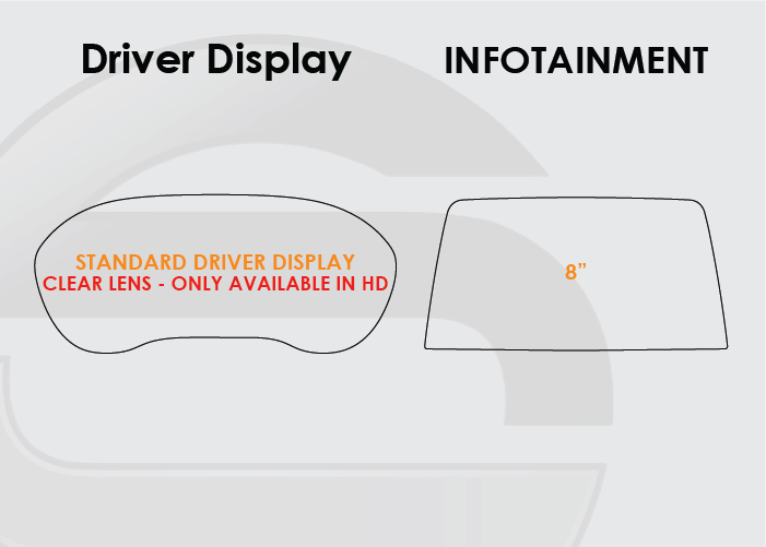 2020-2025 Cadillac CT4 Screen ProTech Kit Standard Driver Display 8in Infotainment