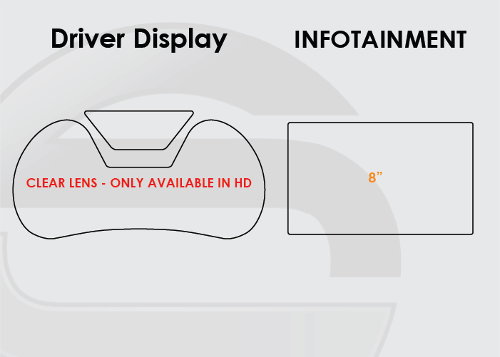 2014-2020 Chevy Impala Screen ProTech Kit Driver Display 8in Infotainment. Protects against everyday scratches and reduces fingerprint buildup on screens.