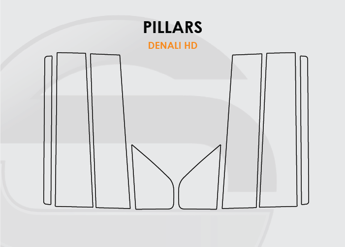 2019-2026 GMC Sierra Screen ProTech Kit Pillars. Enhances screen clarity by resisting scratches and reducing fingerprint smears.