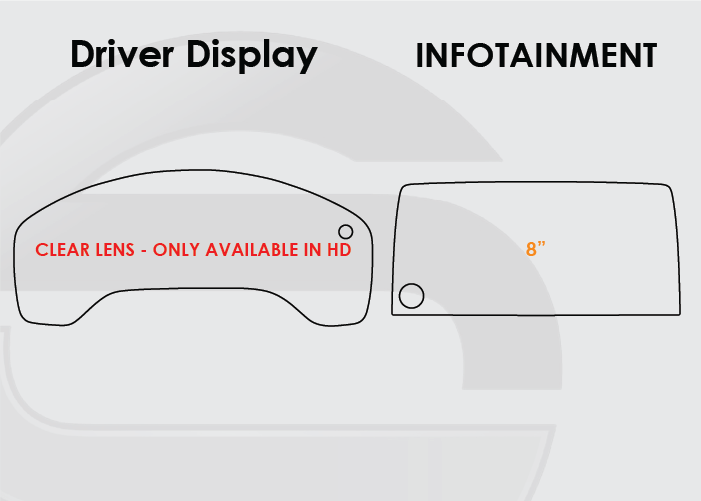 2017-2022 Honda CRV Screen ProTech Kit Driver Display 8in Infotainment. Enhances screen clarity by resisting scratches and reducing fingerprint smears.