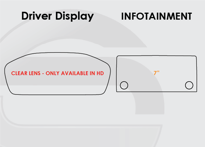 2023-2025 Honda HR-V Screen ProTech Kit Driver Display 7in Infotainment. Helps prevent scratches and minimizes fingerprints to keep your screens looking new.