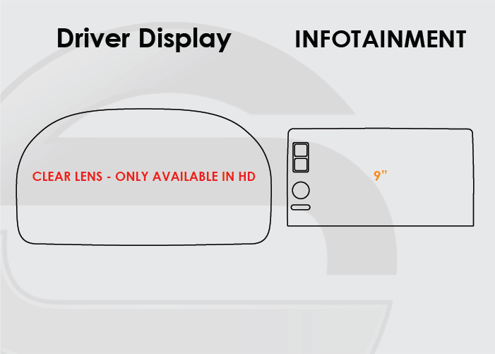 2024-2026 Honda Ridgeline Screen ProTech Kit Driver Display 9in Infotainment. Resists scratches and scuffs while reducing fingerprints and smudges on your screens.