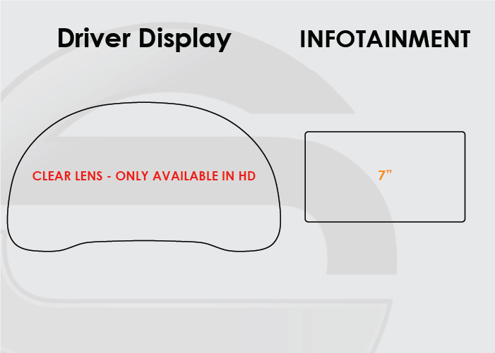 2017-2019 Hyundai Ioniq Screen ProTech Kit Driver Display 7in Infotainment. Protects against everyday scratches and reduces fingerprint buildup on screens.