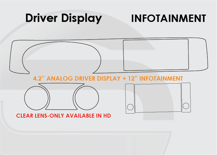 2022-2025 Kia Carnival Screen ProTech Kit Analog Driver Display Infotainment. Resists scratches and scuffs while reducing fingerprints and smudges on your screens.