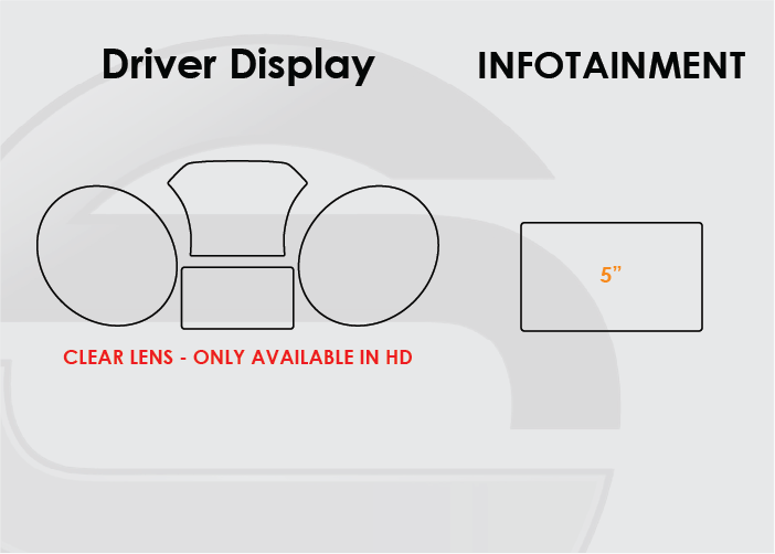 2015-2021 Kia Sedona Screen ProTech Kit Driver Display 5in Infotainment. Guards your screens from scratches while cutting down on fingerprints and smudges.