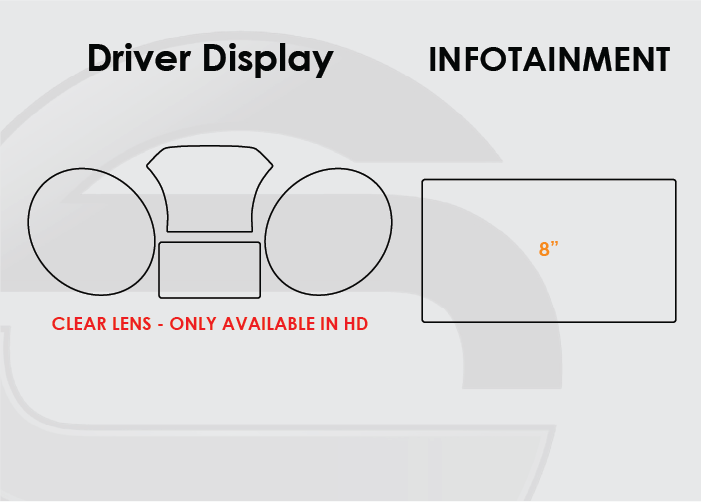 2015-2021 Kia Sedona Screen ProTech Kit Driver Display 8in Infotainment