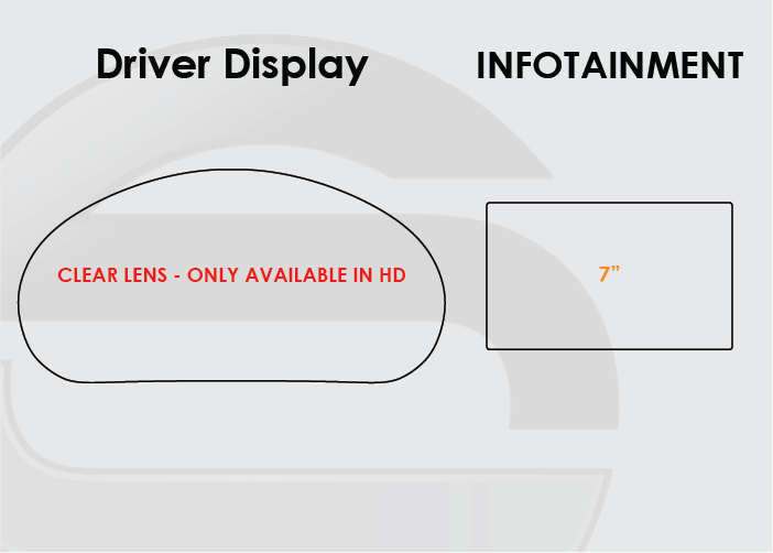 2016-2020 Kia Sorento Screen ProTech Kit Driver Display 7in Infotainment. Enhances screen clarity by resisting scratches and reducing fingerprint smears.