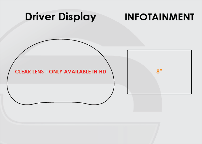 2022-2025 Kia Soul Screen ProTech Kit Standard Driver Display 8in Infotainment. Resists scratches and scuffs while reducing fingerprints and smudges on your screens.