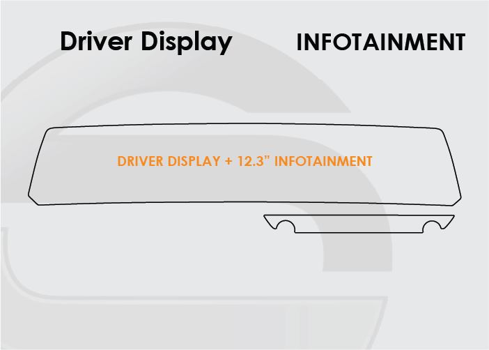 2023-2025 Kia Telluride Screen ProTech Kit Driver Display 12.3in Infotainment. Helps keep screens scratch-resistant with fewer fingerprints and smudges.
