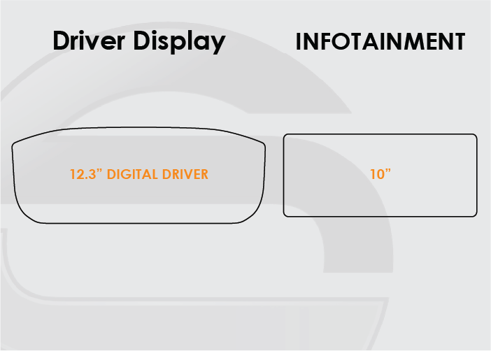 2020-2025 Land Rover Defender Screen ProTech Kit 12.3in Driver Display 10in Infotainment. Enhances screen clarity by resisting scratches and reducing fingerprint smears.