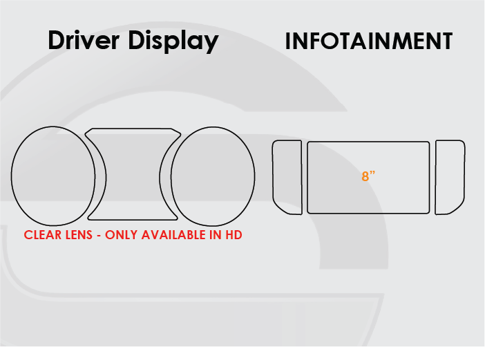 2014-2015 Land Rover Range Rover Sport Screen ProTech Kit Driver Display 8in Infotainment. Enhances screen clarity by resisting scratches and reducing fingerprint smears.