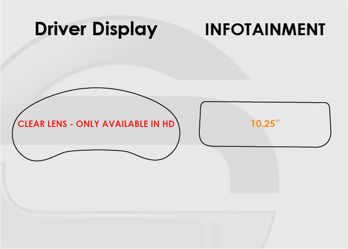 2023-2026 Mazda CX-50 Screen ProTech Kit Driver Display 10.25" Infotainment. Guards your screens from scratches while cutting down on fingerprints and smudges.