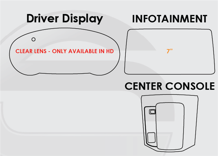 2019-2020 Mazda CX-5 Screen ProTech Kit Driver Display 7in Infotainment Center Console