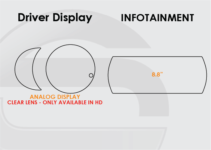 2016-2024 Mini Cooper Screen ProTech Kit Analog Driver Display 8.8in Infotainment. Keeps your screens clearer by resisting scratches and minimizing fingerprints and smudges.