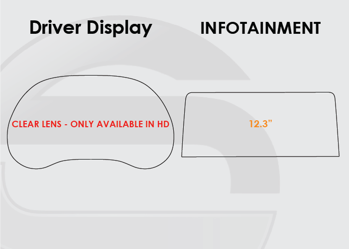 2021-2024 Nissan Armada Screen ProTech Kit. Shields your screens from scratches and helps reduce greasy fingerprints.