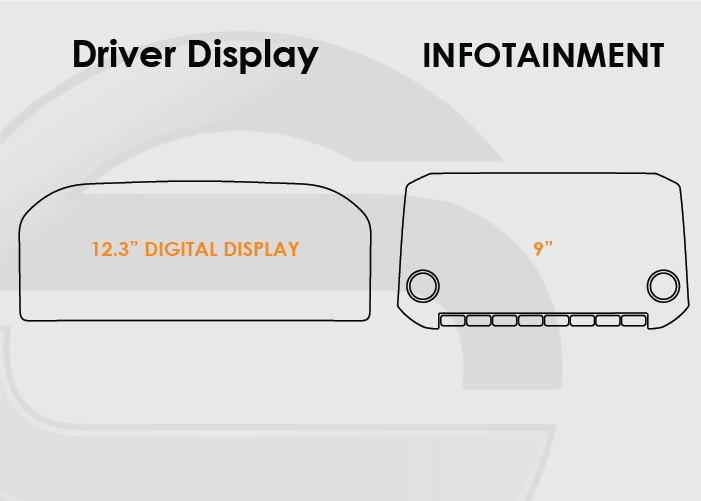 2021-2023 Nissan Rogue Screen ProTech Kit 9in Infotainment Digital Driver Display. Resists scratches and scuffs while reducing fingerprints and smudges on your screens.