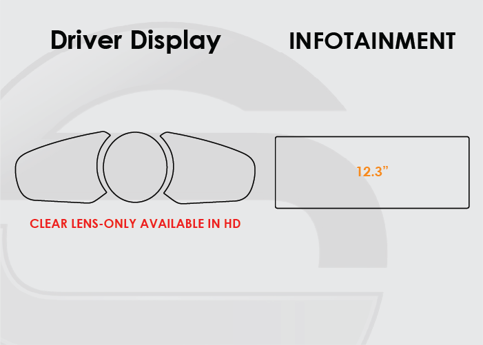 2019-2023 Porsche Cayenne Screen ProTech Kit Driver Display Infotainment