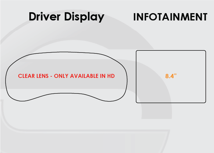 2019-2024 RAM Screen ProTech Kit 8.4" Infotainment. Anti-scratch screen protector film helps maintain clean, clear infotainment and driver displays.