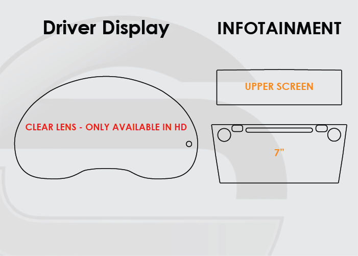 2017-2018 Subaru WRX Screen ProTech Kit Driver Display 7in Infotainment. Protects against everyday scratches and reduces fingerprint buildup on screens.