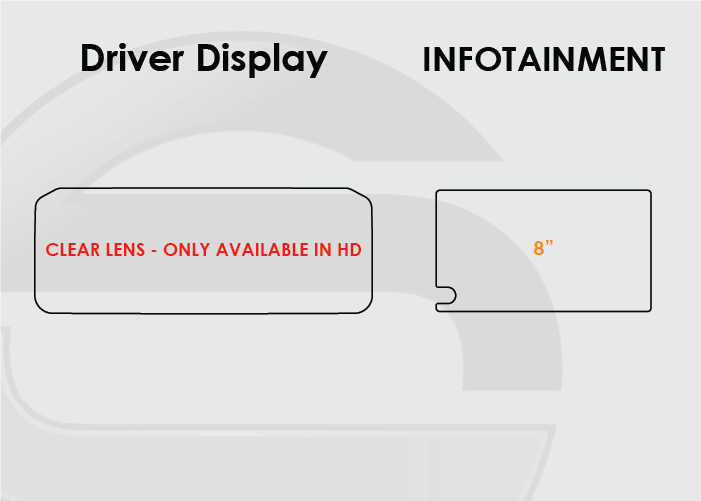 2025-2026 Toyota 4Runner Screen ProTech Kit 7" Digital Driver Display 8in Infotainment. Shields your screens from scratches and helps reduce greasy fingerprints.