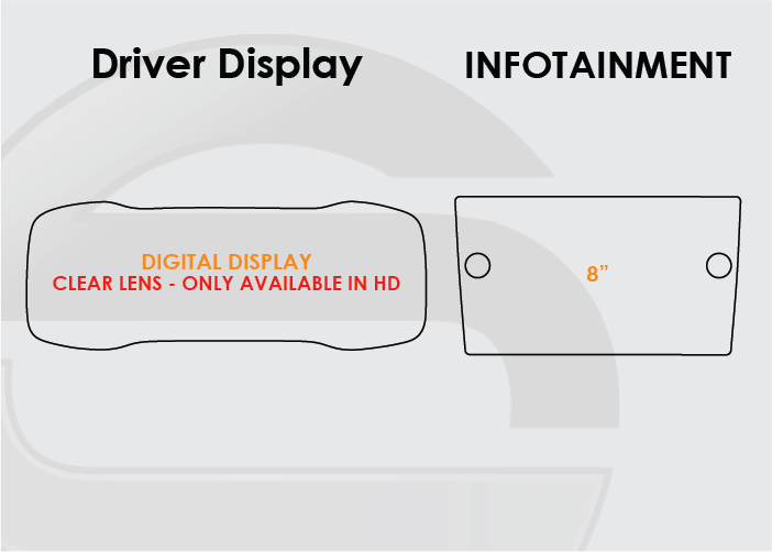 2018-2021 VW Golf Screen ProTech Kit Digital Driver Display 8in Infotainment. Keeps your screens clearer by resisting scratches and minimizing fingerprints and smudges.