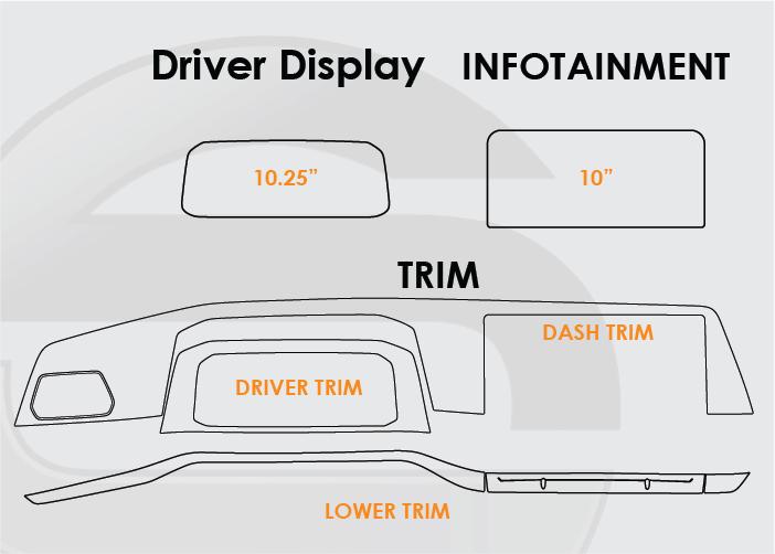 2022-2025 VW Golf GTI/R Screen ProTech Kit Driver Display 10n Infotainment Trim. Helps prevent scratches and minimizes fingerprints to keep your screens looking new.