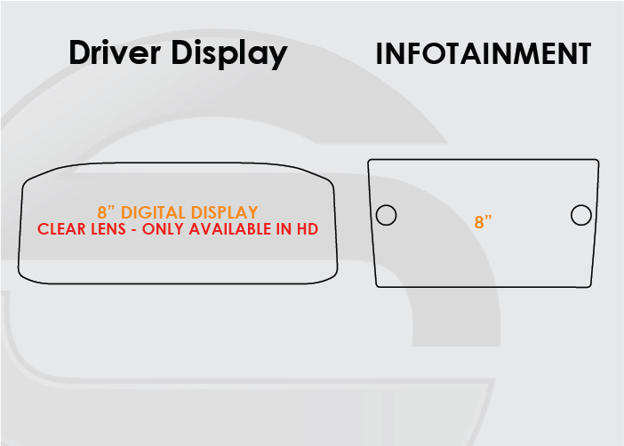 2019-2025 VW Jetta Screen ProTech Kit 8in Digital Driver 8in Infotainment
