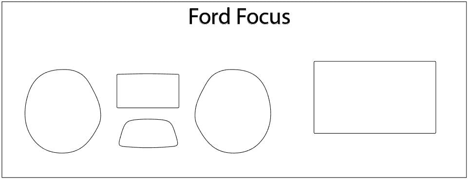 2015–2018 Ford Focus Screen ProTech Film Infotainment 8"