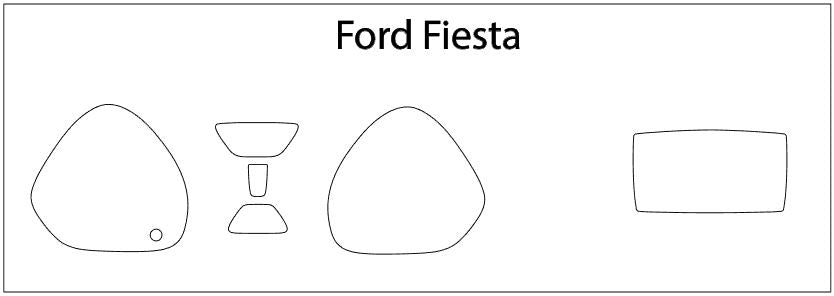 2015-2019 Ford Fiesta Screen ProTech Kit 4.2" Infotainment. Anti-scratch screen protector film helps maintain clean, clear infotainment and driver displays.