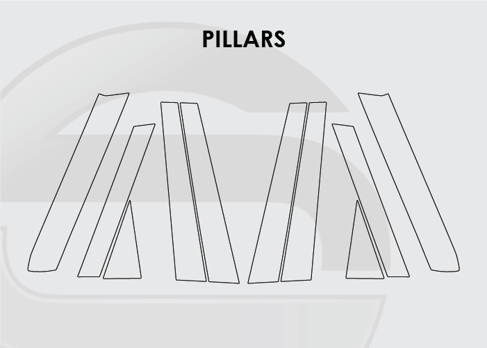 2020-2025 Audi Q7 Screen ProTech Kit Pillars