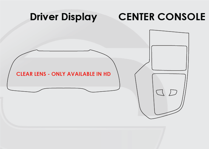 Audi R8 2017-2024 Screen ProTech Kit Driver Display and Center Console. Helps keep screens scratch-resistant with fewer fingerprints and smudges.