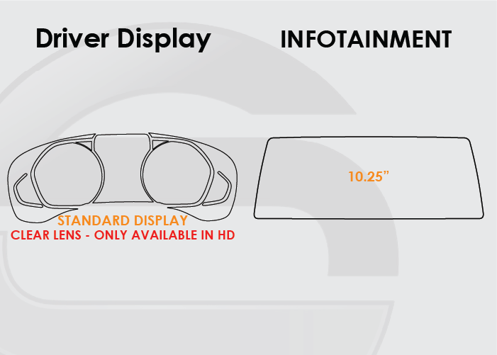 2022-2024 BMW X3 Screen ProTech Kit Standard Driver Display 10.25 Infotainment. Protects against everyday scratches and reduces fingerprint buildup on screens.