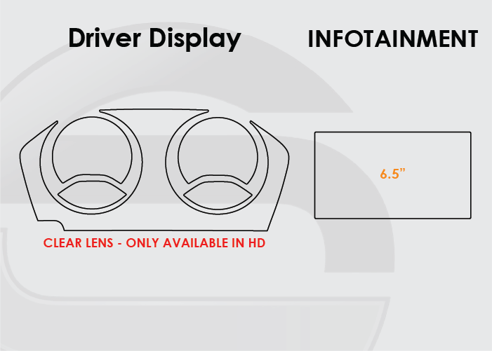 2018-2021 BMW 2-Series Screen ProTech Kit Driver Display6.5" Infotainment