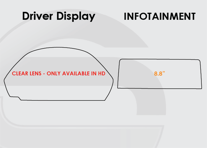 2014-2020 BMW 4 Series Screen ProTech Kit Driver Display 8.8in Infotainment. Helps prevent scratches and minimizes fingerprints to keep your screens looking new.