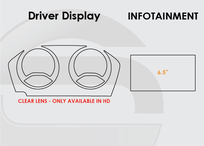 2018-2022 BMW X1 Screen ProTech Kit Driver Display 6.5in Infotainment. Protects against everyday scratches and reduces fingerprint buildup on screens.