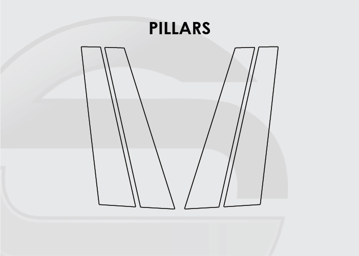 2016-2022 BMW X1 Screen ProTech Kit Pillars