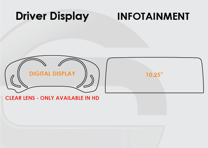 2019-2021 BMW X4 Screen ProTech Kit  Digital Driver Display 10.25in Infotainment. Guards your screens from scratches while cutting down on fingerprints and smudges.