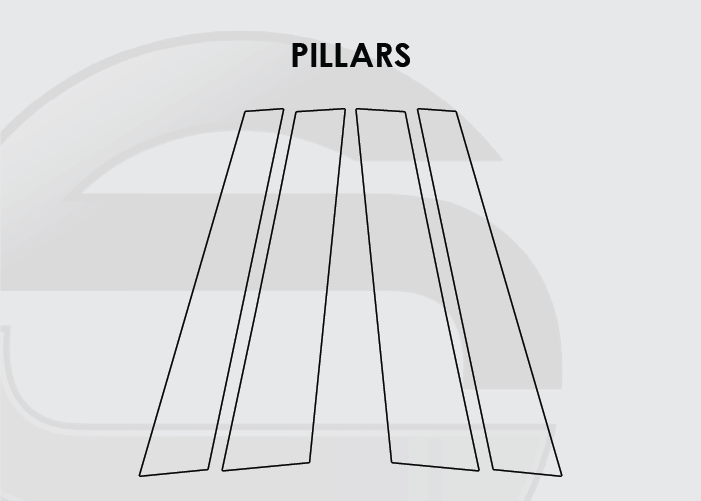 2019-2025 BMW X4 Screen ProTech Kit Pillars