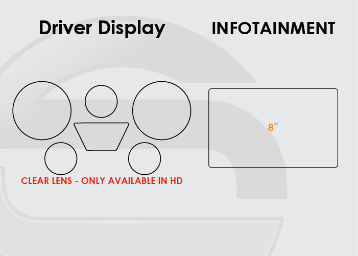 2013-2017 Buick Enclave Screen ProTech Kit Driver Display 8in Infotainment. Designed to resist scratching and lessen fingerprint marks on your screens.