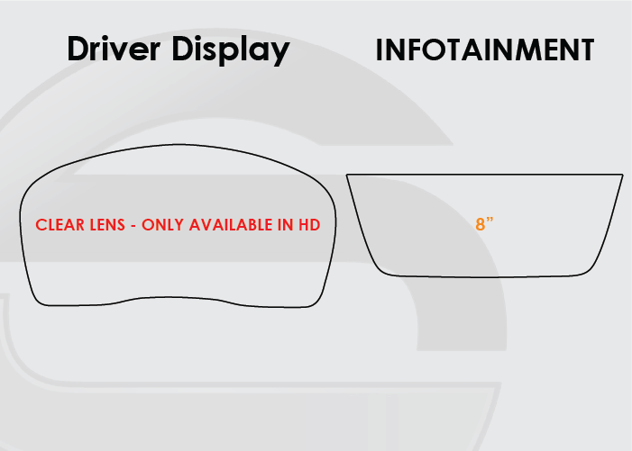 2017-2019 Cadillac XT5 Screen ProTech Kit Driver Display Infotainment. Enhances screen clarity by resisting scratches and reducing fingerprint smears.