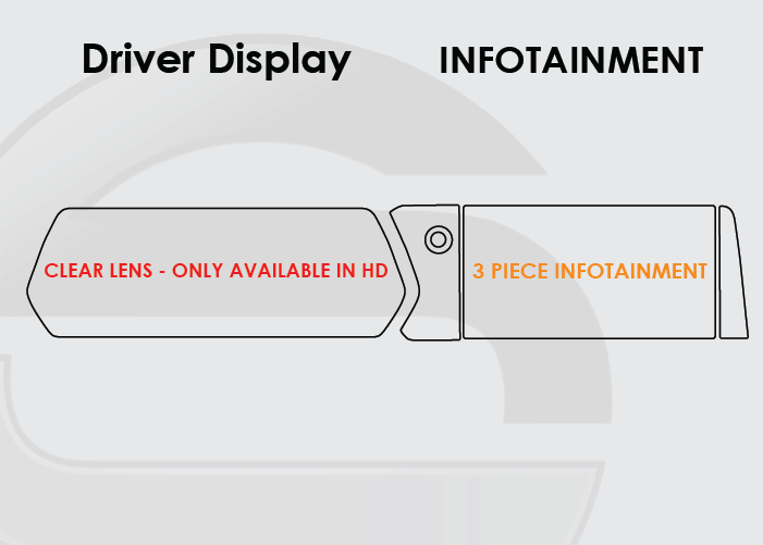 2023-25 Chevrolet Colorado Screen ProTech Kit Driver Display 3 Piece Infotainment