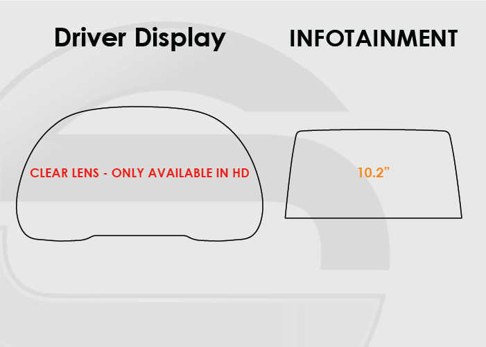 2015-2021 Chevrolet Tahoe Screen ProTech Kit Driver Display Infotainment. Adds a durable barrier to resist scratches and reduce fingerprints on your screens.