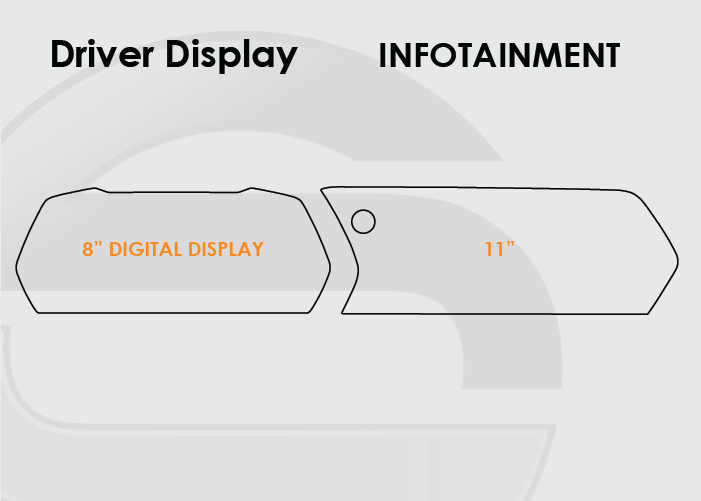2024–2025 Chevrolet Trailblazer Screen ProTech Film Driver Display 11" Infotainment 11"