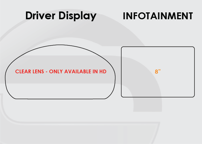 2020-2024 Ford Explorer Screen ProTech Kit Driver Display 8in Infotainment